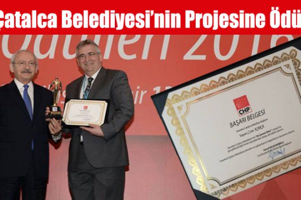 Çatalca Belediyesi’nin Projesine Ödül